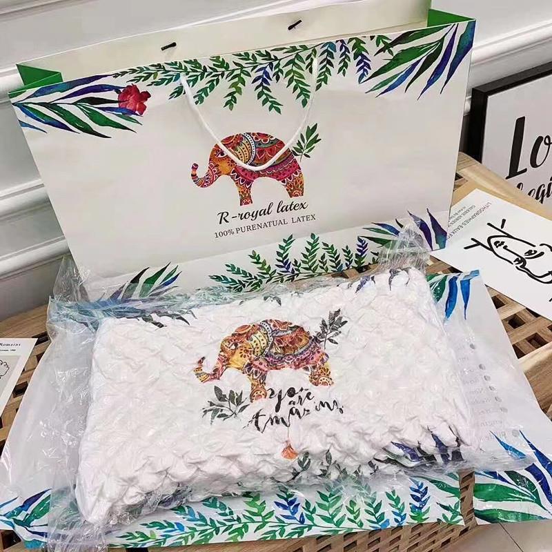 new royal thailand elephant latex pillow wholesale natural children latex pillow core neck protection gift pillow wholesale delivery details Picture