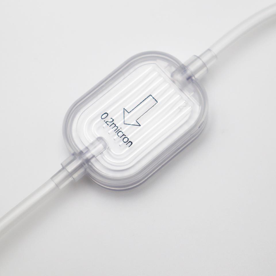 medical disposable infusion iv extension kit with 0.2 micron filter Specification drawing
