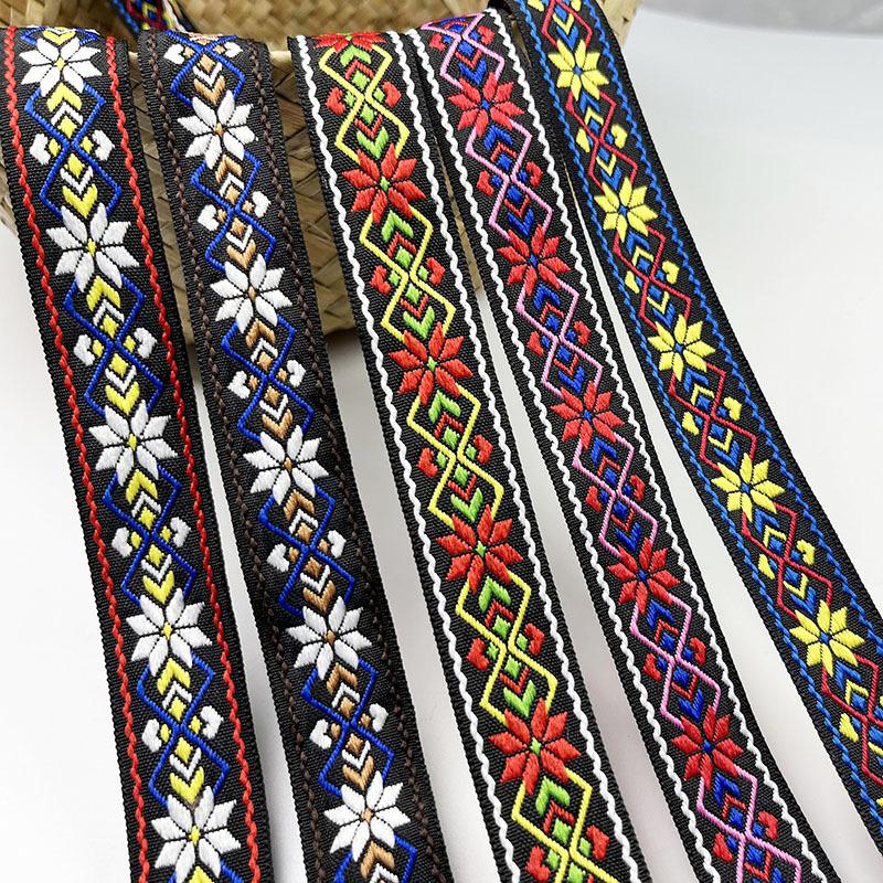 manufacturers supply computer jacquard lace home soft decoration decorative curtain lace ethnic custom color ribbon Specification drawing