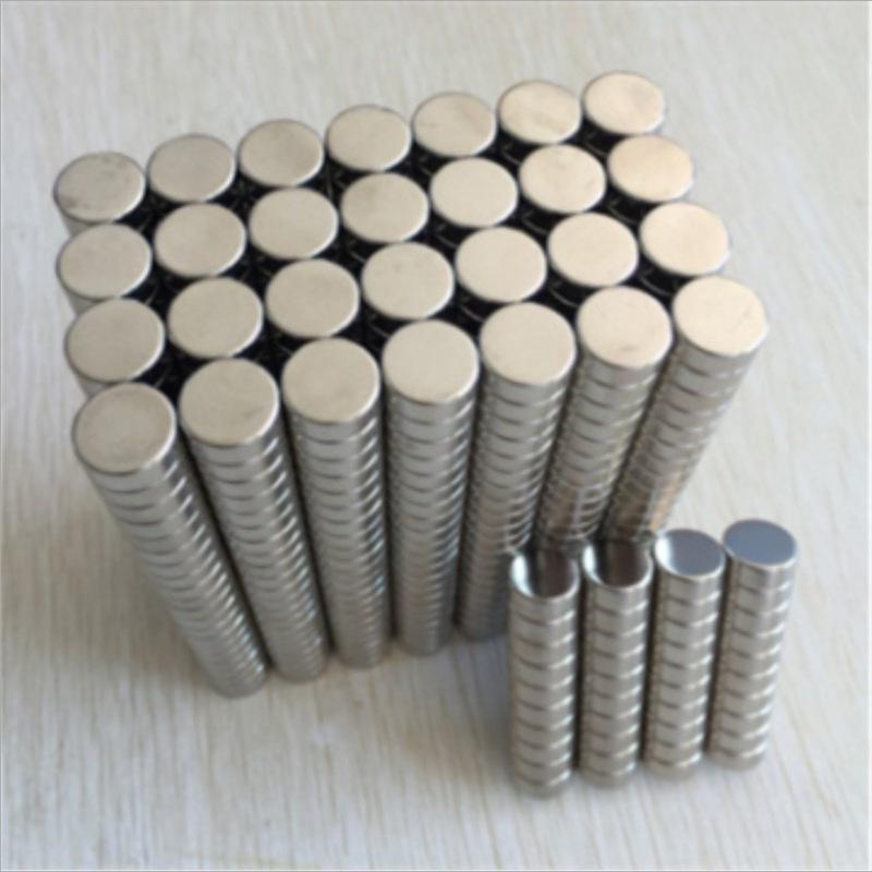 magnet factory wholesale ndfeb round magnet acrylic toy wafer magnet 8*1/10mm strong magnetic iron sheet
