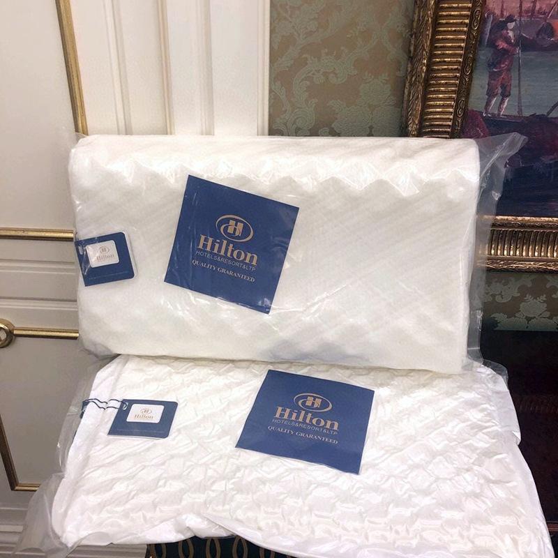 hilton same style sales gift wenzhou latex pillow slow rebound neck pillow factory wholesale pillow core cross-border delivery full figure