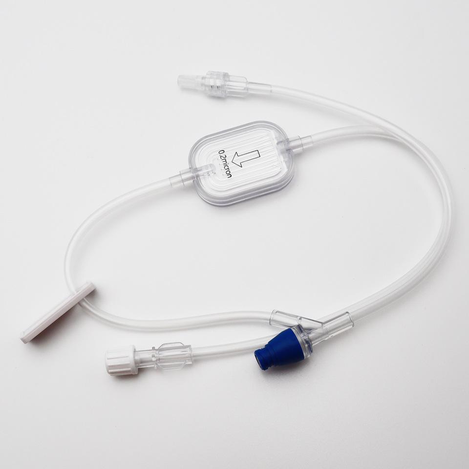 medical disposable infusion iv extension kit with 0.2 micron filter details Picture