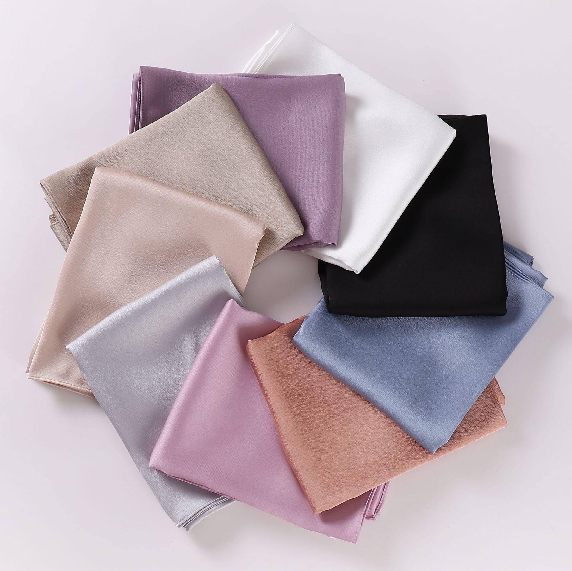 cross-border bubble chiffon muslim scarf solid color ins high density chiffon hui malaysia scarf hijab