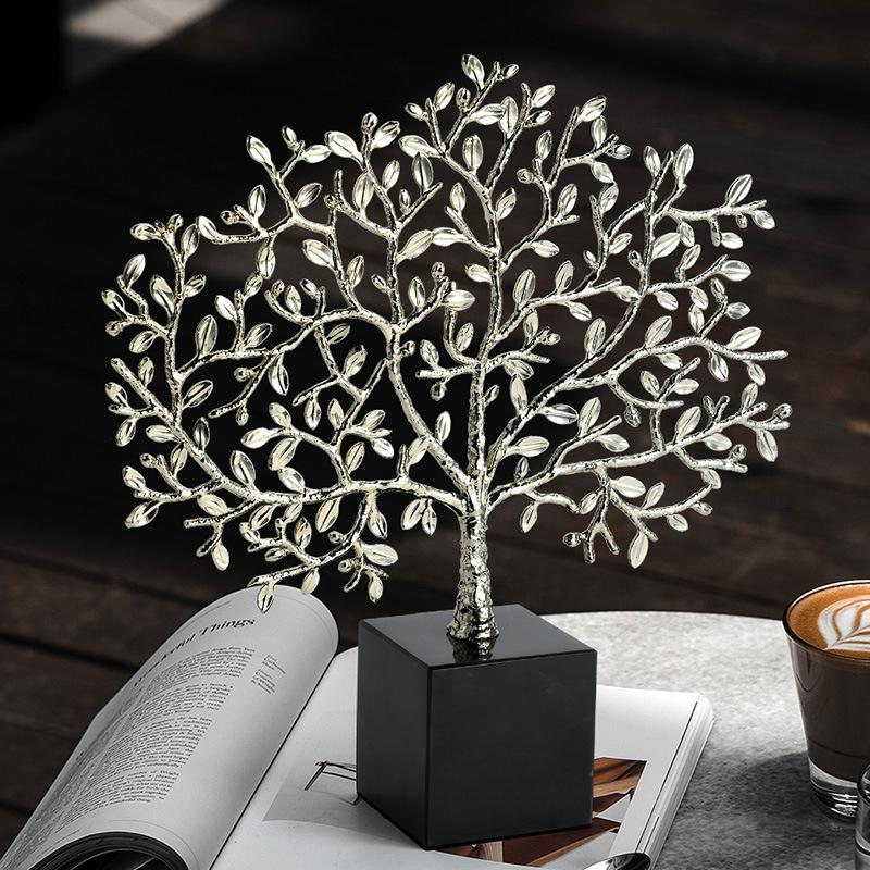 pachira macrocarpa decoration light luxury high-end office money tree living room wine cabinet decoration housewarming gifts