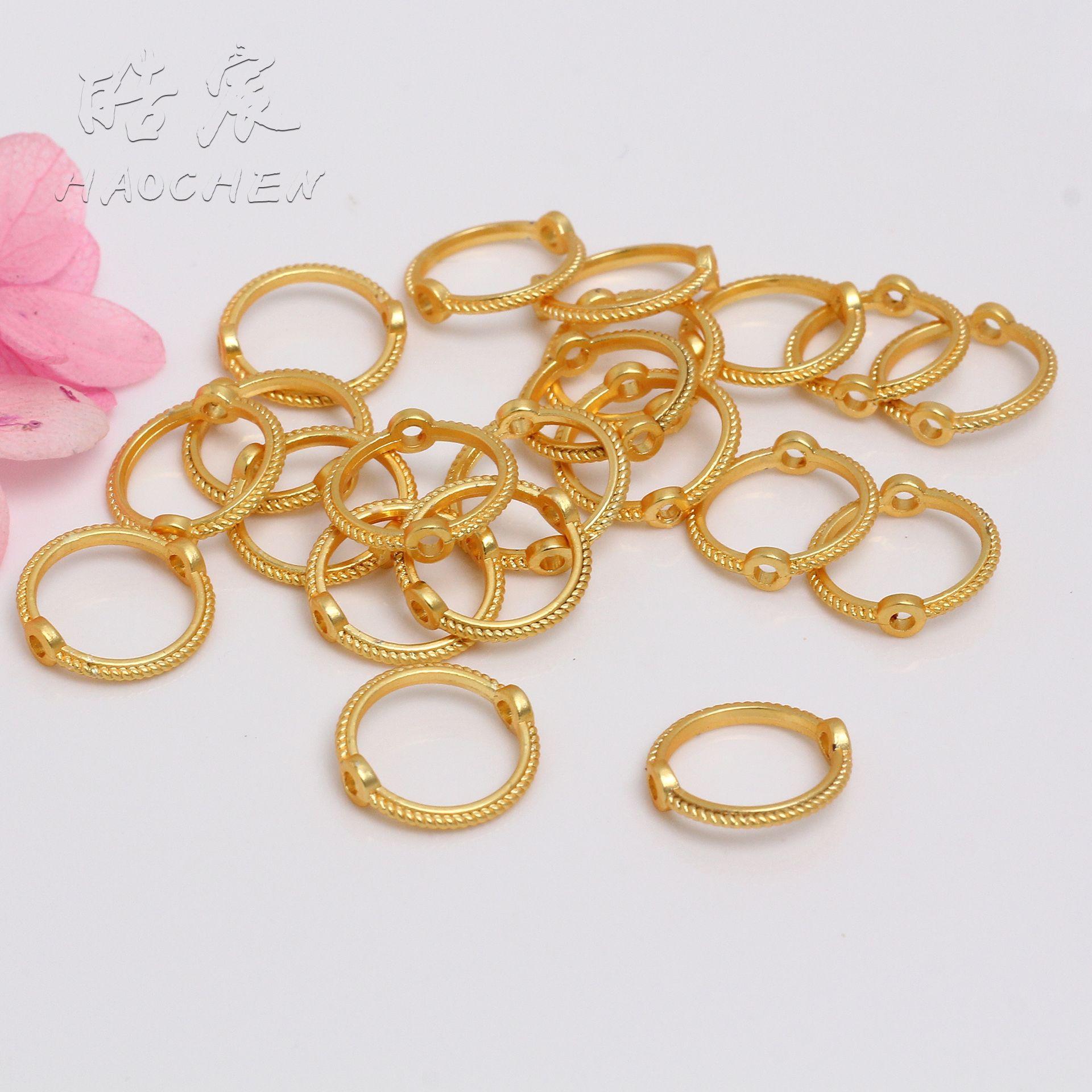 wholesale semi-finished jewelry accessories material metal ring bead ring diy necklace bracelet earrings pendant