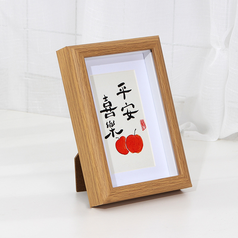 Wooden DIY photo frames and picture frames, creative home display table decoration, collecting beautiful moments, simple and fashionable photo wall decoration, DIY photo frames, wooden photo frames, photo frame display tables Specification image