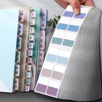 morandi index stickers label sticker sticky notes marking paper student color fluorescent sticker bookmark paper lead rope stickers