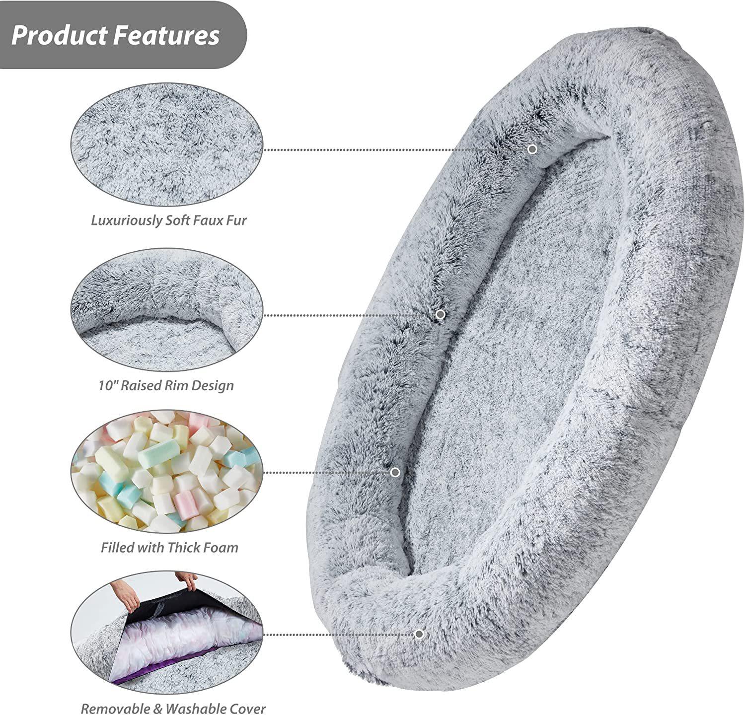 Amazon Hot Seller Dog Bed Plush Pet Bed Sponge Dog Mat Item Picture
