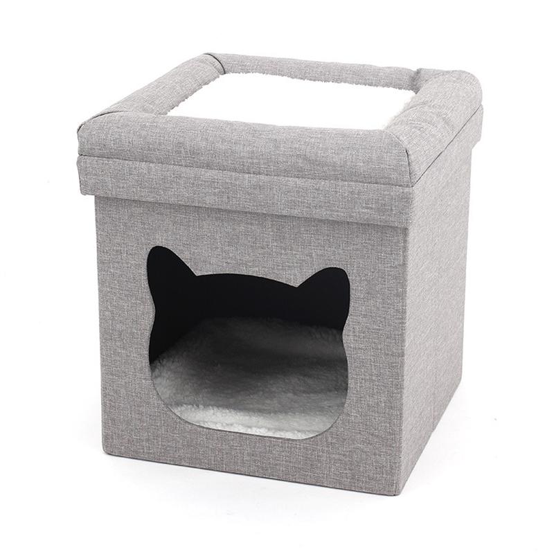 pet storage cute home fabric folding pet bed kennel pet toy pet bed manufacturer customization
