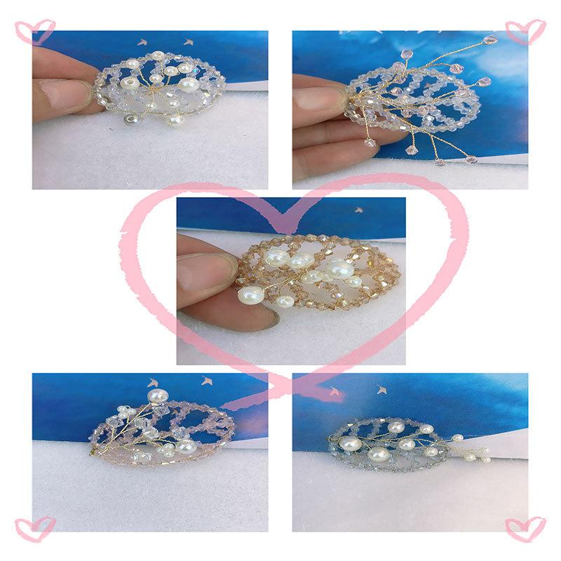 autumn and winter clothing ornament ornament accessories fashion wild winter coat sweater pearl leaves twist copper wire pin full figure