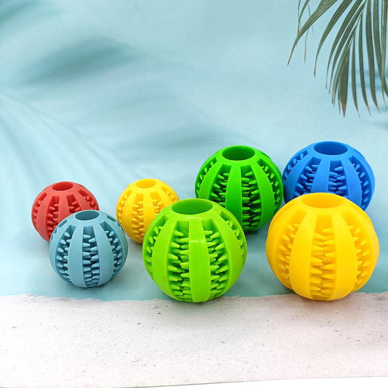 TPR Rubber Pet Toy Ball Dog Feeding Mor Teeth Cleaning Toy Watermelon Food Dropping Ball Chewing Toy Supplies