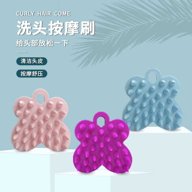 amazon hot wet and dry silicone shampoo brush shampoo massage comb pet bath brush shampoo massage brush