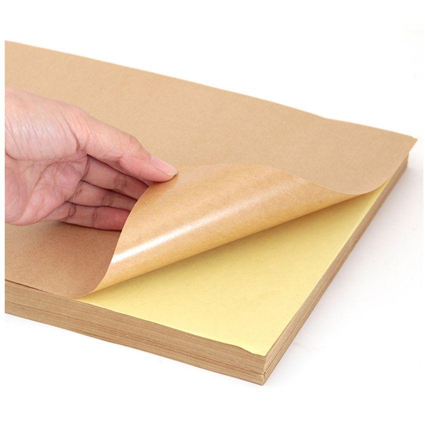 spot goods laser printing paste adhesive a4 adhesive sticker label printing paper a4 cowhide sticker label paper full figure