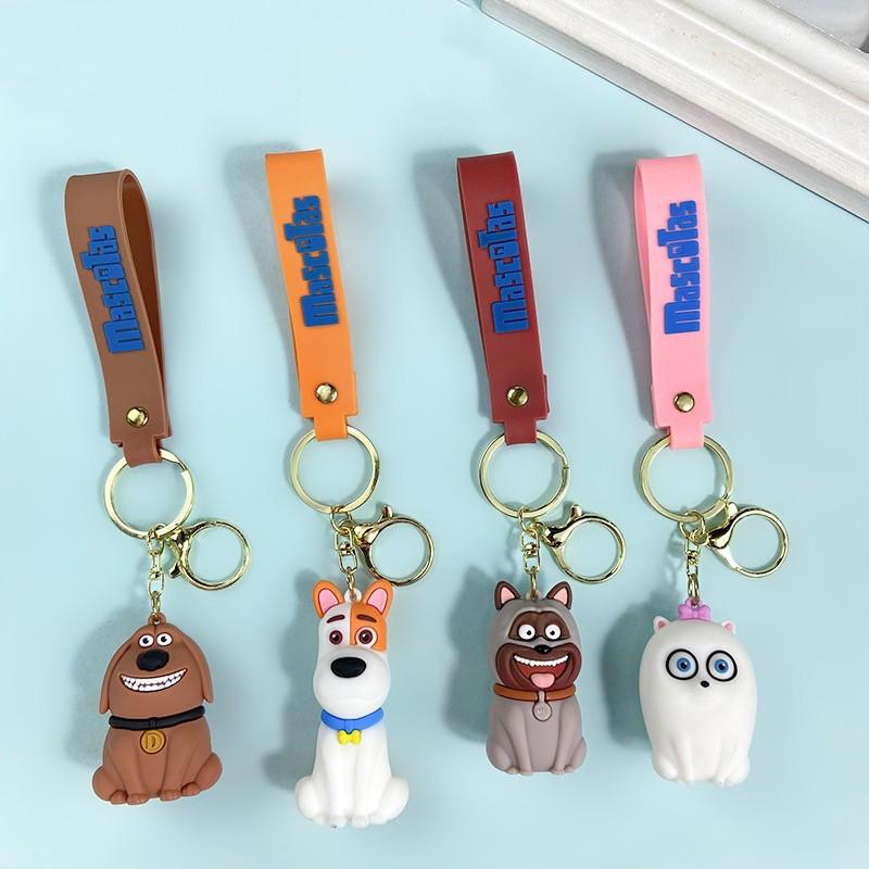 Creative Movie Pet Secret Keychain Cute Mike Chuchu Du Boss Key Chain Men and Women Handbag Pendant