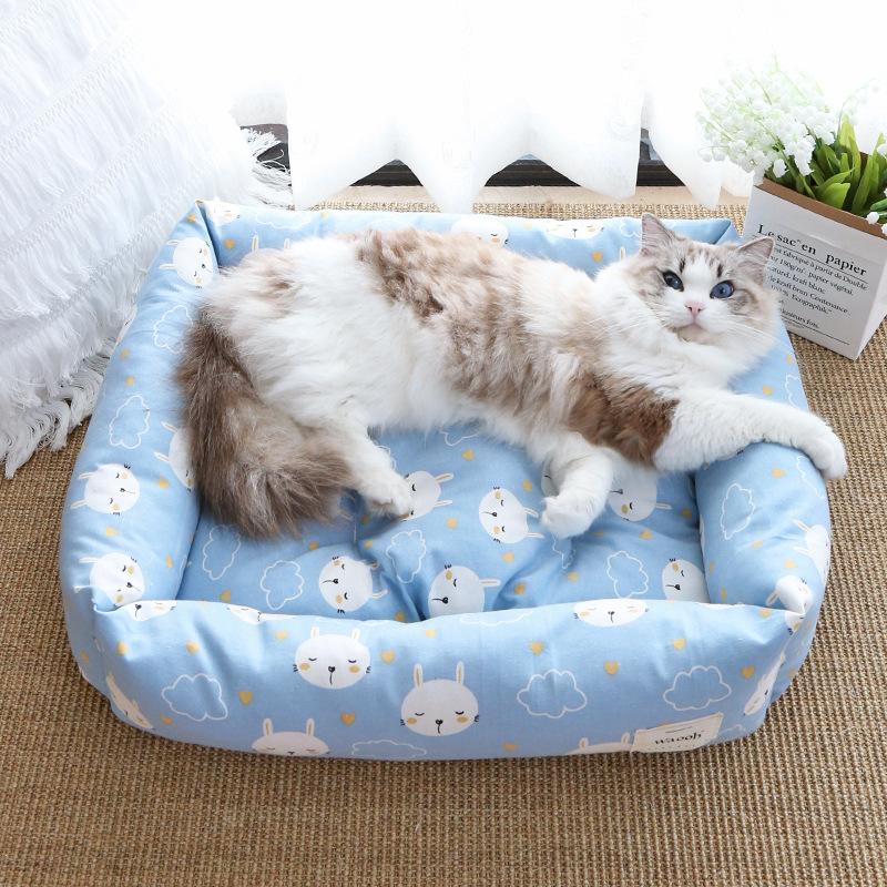 new four seasons universal pet bed spring and autumn square nest winter warm kennel  nest thickened small dog nest  nest