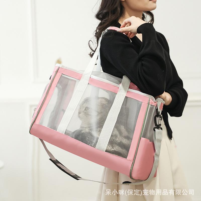 Factory Direct Multi-Purpose Pet Bag Shoulder Messenger Cat Backpack Summer Breathable Large Capacity Cat Bag Air Box Specification drawing