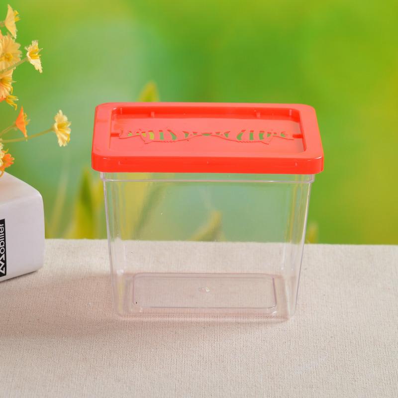 Mini Small Sized Jellyfish Douyu Cup Pet Box Insect Box High Transparent Plastic Fish Globe with Lid Turtle Jar details Picture
