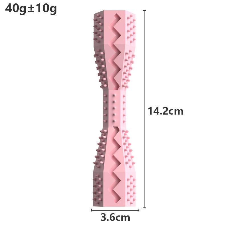 pet supplies new dog chewing toys pet gnawing and leaking food toys tpr dog toothbrush molar tooth cleaning stick Item Picture