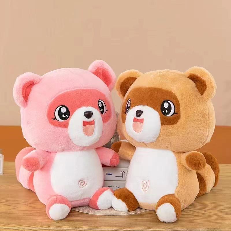 new creative colorful raccoon doll cartoon 8-inch-25cm prize claw doll game field adorable pet catch Application Scenario