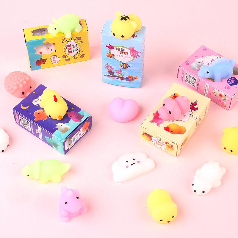 cute pet blind box ball animal squeezing toy children's creative vent pressure reduction toy primary school student gift soft glue toy Specification drawing