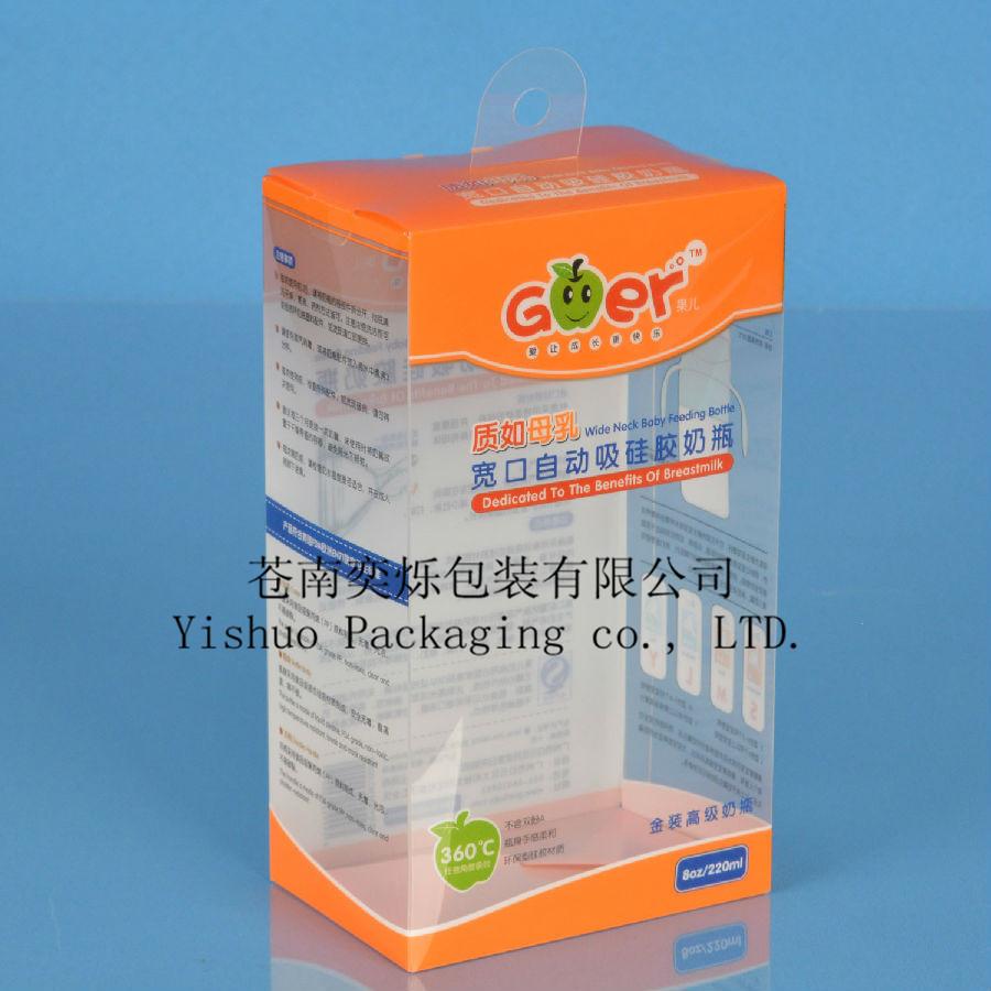 Factory Supply Transparent Box PVC Plastic Box Pet Box Color Printing Packing Box Pp Rectangular Folding Specification drawing