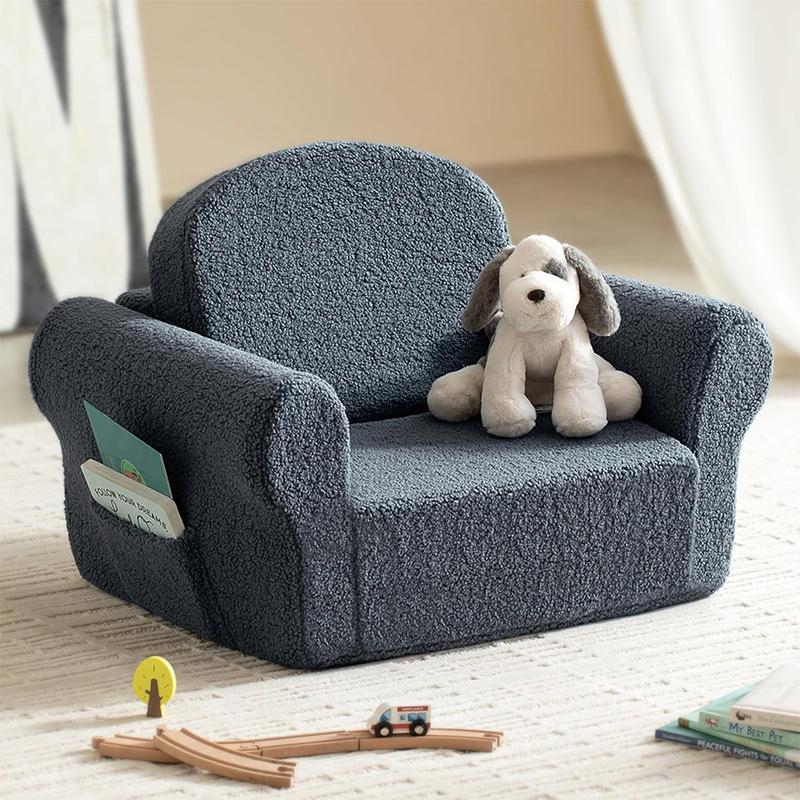 cute bear folding children's sofa sponge mat people pet universal sponge mat creative flannel sofa cartoon cross-border full figure
