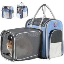 Large Capacity Pet Backpack Portable Breathable Oxford Cloth Portable Foldable Extended Pet Backpack