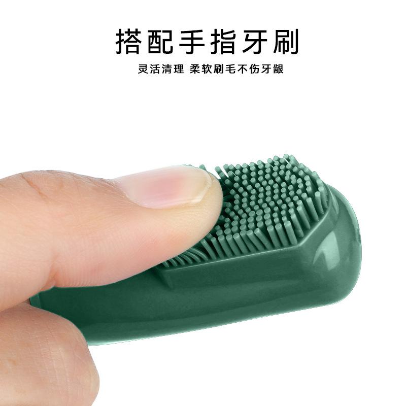 Pet Toothpaste Toothbrush Set  Dog Finger Stall Cleaning Dog Toothbrush  Toothbrush Pet Supplies Wholesale Application Scenario