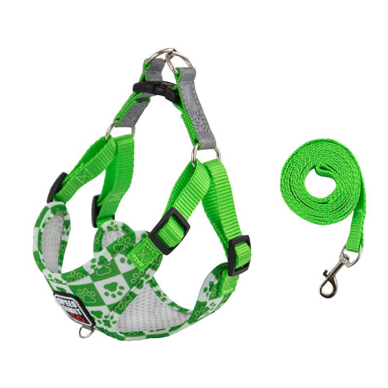 pet hand holding rope new vest reflective dog  chest and back adjustable universal details Picture