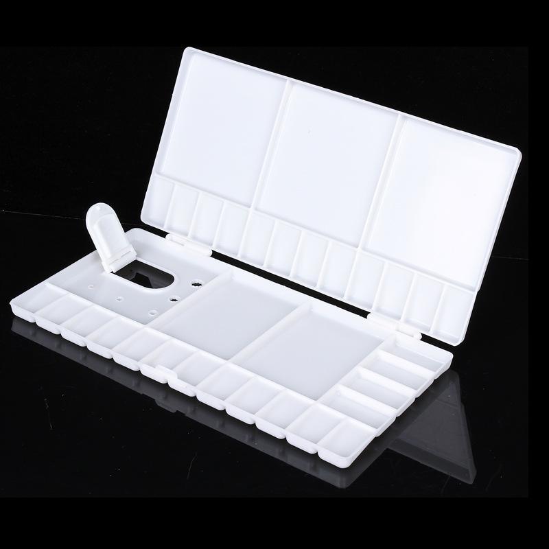 folding watercolor plastic color mixing box paint palette box palette palette palette flip large