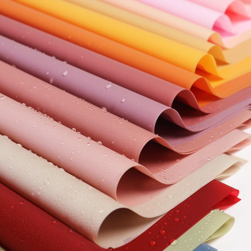 520 mother's day waterproof korean plain paper bouquet semi-transparent printed cellophane color dacal paper flowers wrapping paper wholesale factory details Picture