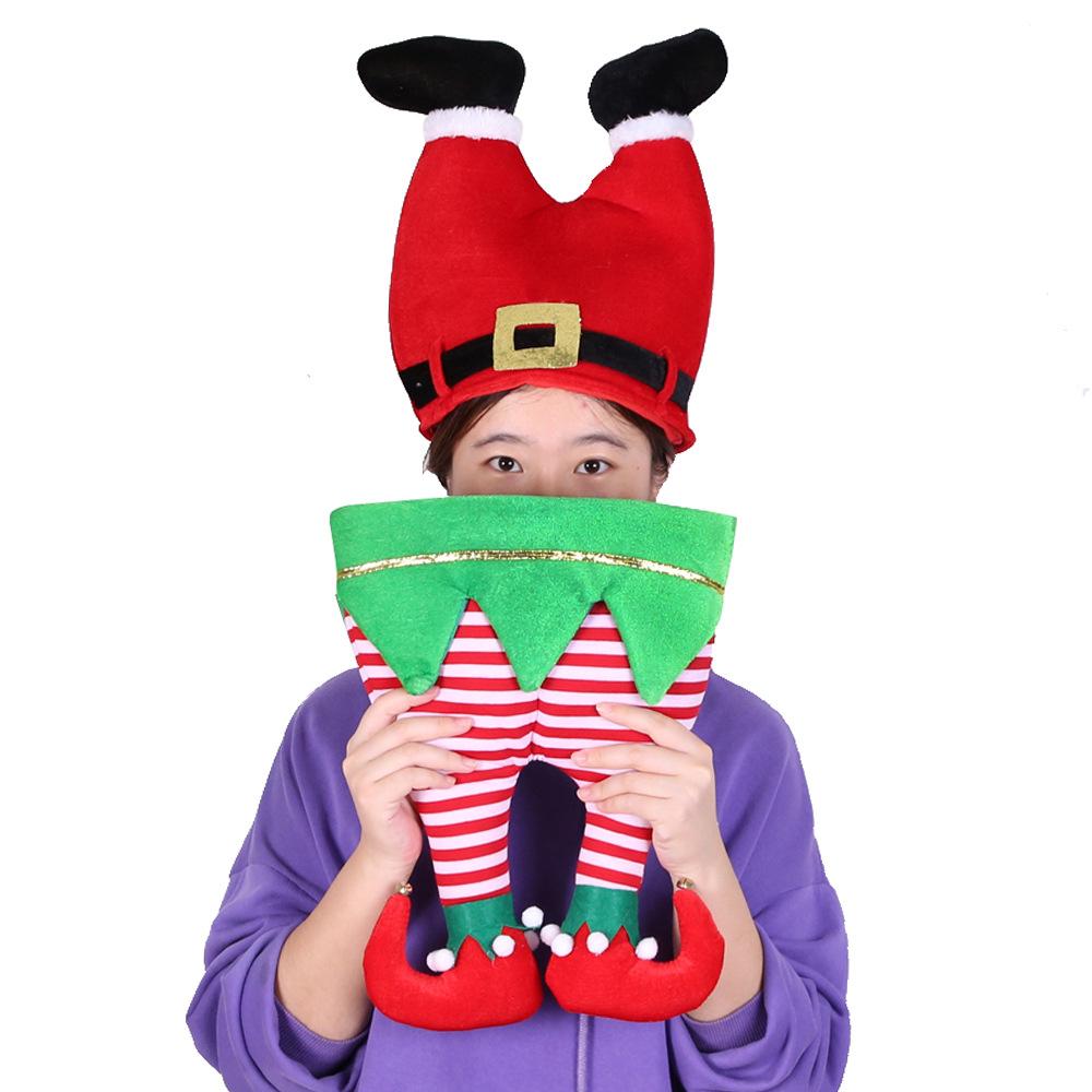 Christmas Decorations Christmas Hat Children Adult Pants Hat Elf Hat Christmas Decoration Party Supplies Gift Specification drawing