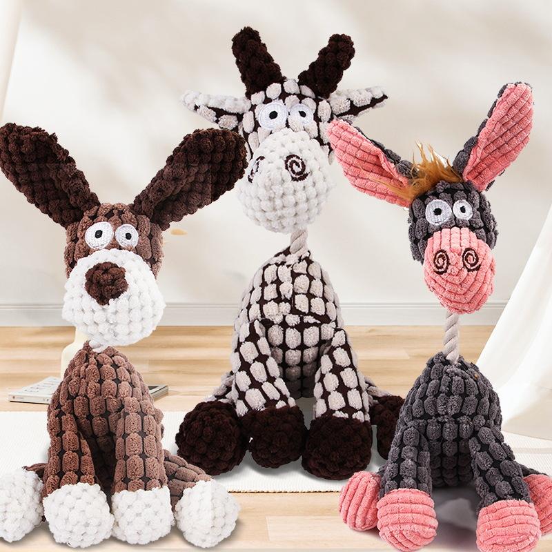 dog toys wholesale molar plush puppies pets supplies dog chew toy bite-resistant relieving stuffy interactive puppy toys