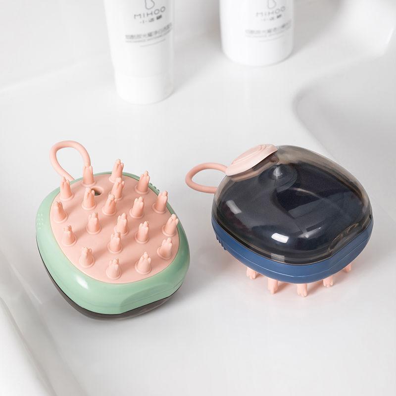 head meridian shampoo silicone massage brush automatic liquid bath shampoo brush pet bath cleaning brush