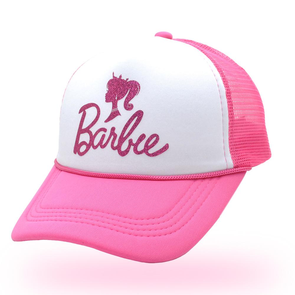 cross-border glitter mesh baseball cap printing mesh cap summer beach female sun hat girlfriends party trucker cap details Picture