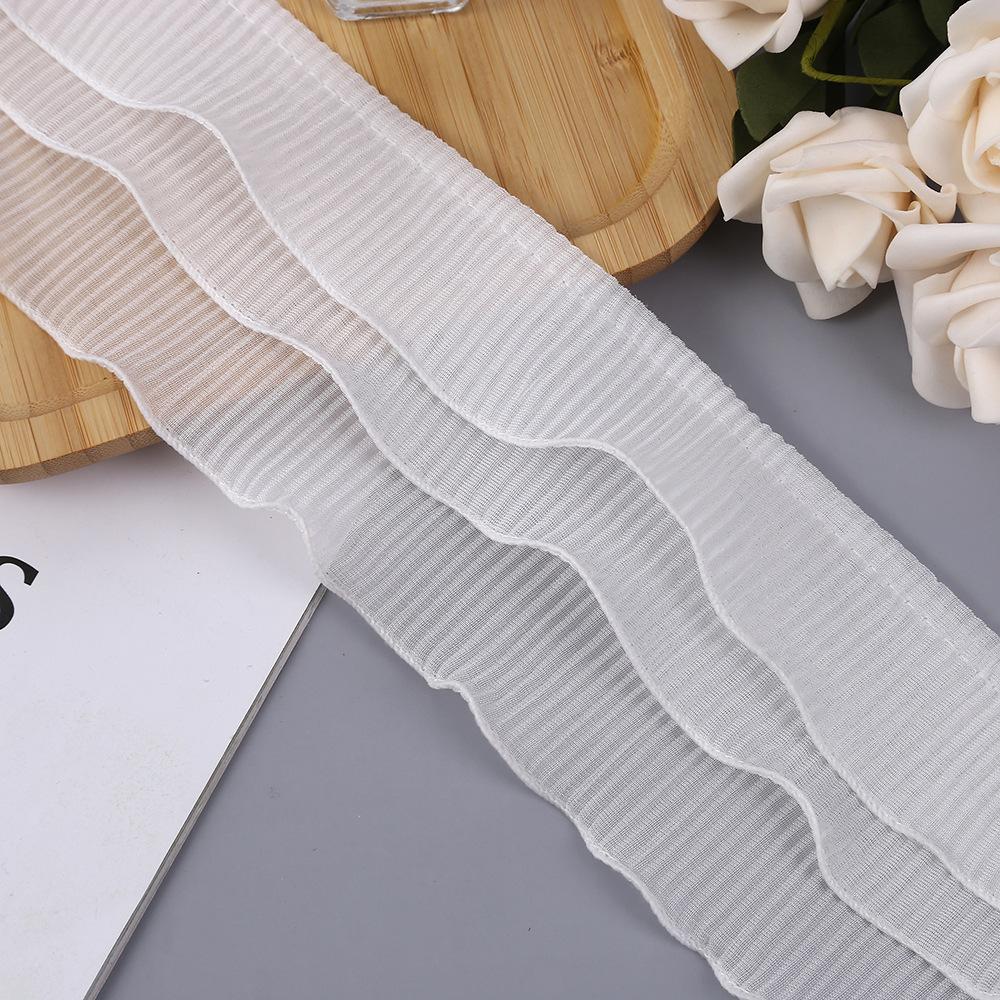 french white pearl lace curtain decoration stitching embroidered side pillow accessories sofa accessories