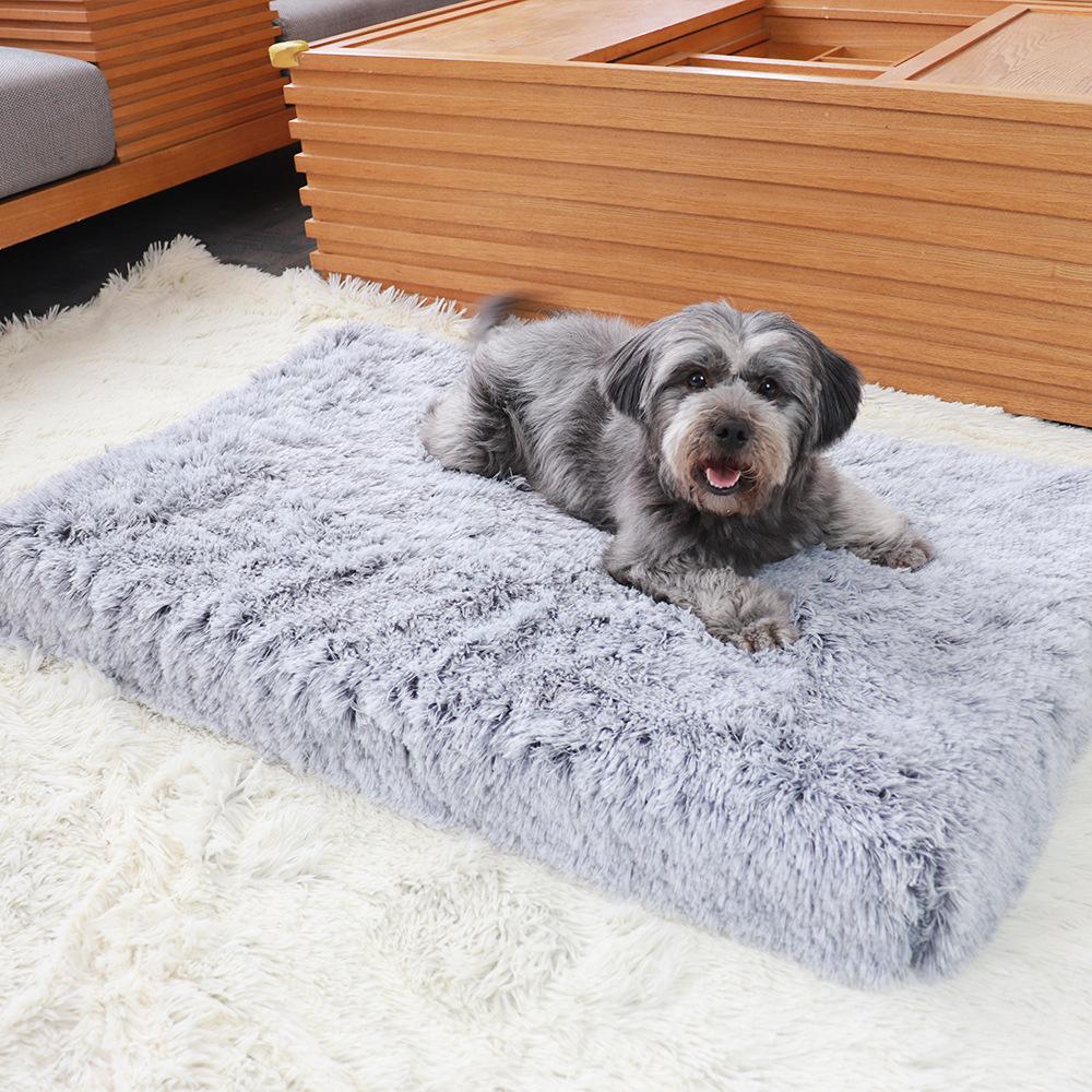 plush square kennel mat pet bed sleeping dog sofa bed pet supplies factory wholesale