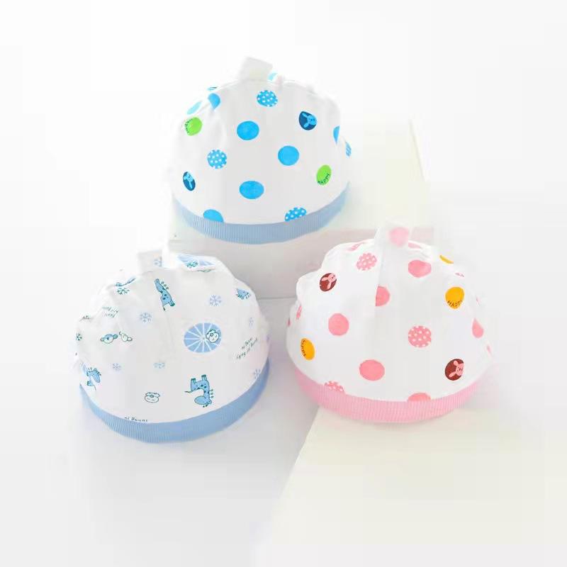 maternal and child supplies wholesale 0-6 months baby beanie cap newborn baby cotton beanie cap baby single layer head protection tire cap