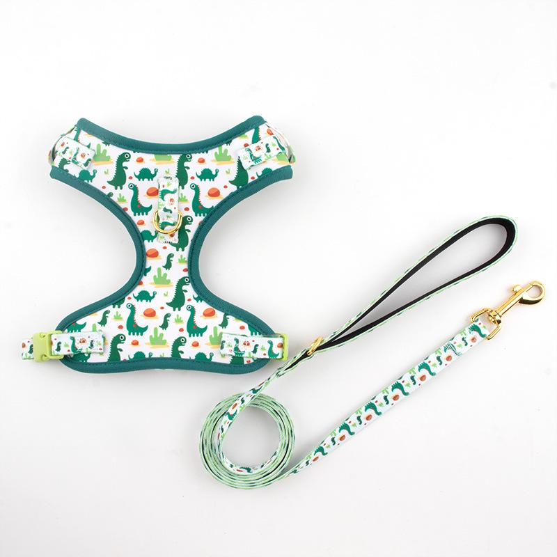 in stock dog chest and back breathable mesh pet's chest-back dog breast strap hand holding rope source factory wholesale Item Picture
