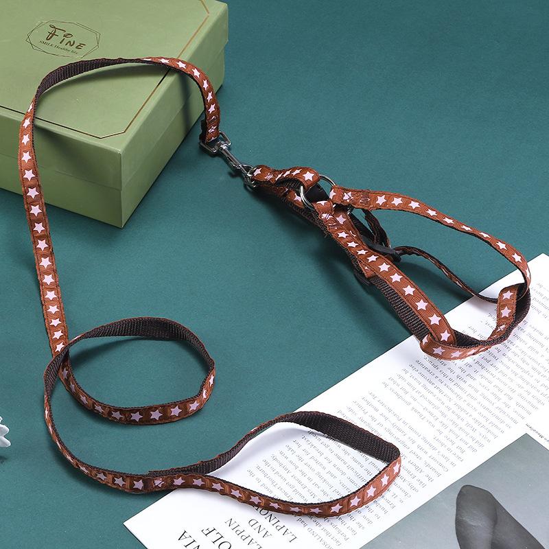Pet Printing Leash Set Dog Collar Dog Chain Dog Leash Pet Leash Set Dog Leash