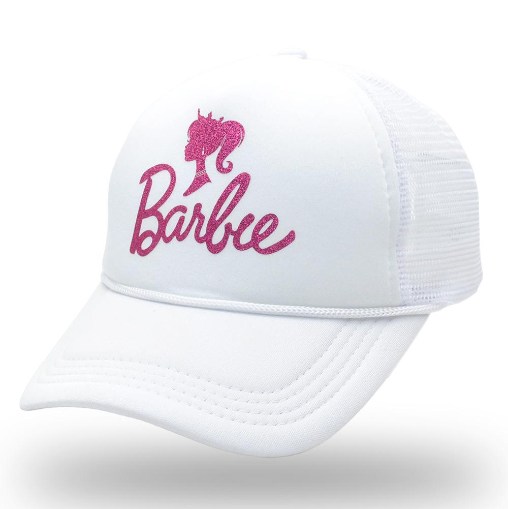cross-border glitter mesh baseball cap printing mesh cap summer beach female sun hat girlfriends party trucker cap Application Scenario