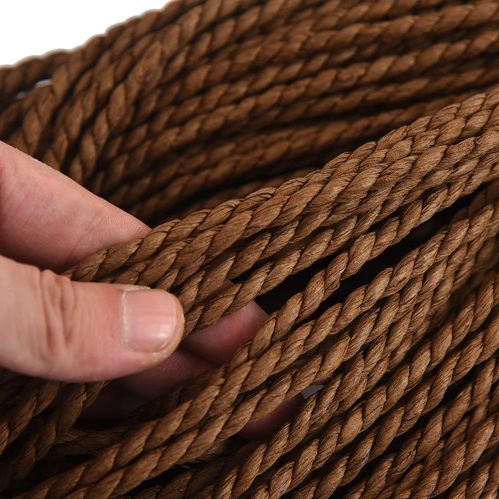 kraft twine diy chair furniture woven waterproof paper rattan environmental protection rope cat's paw shelf custom cushion binding details Picture