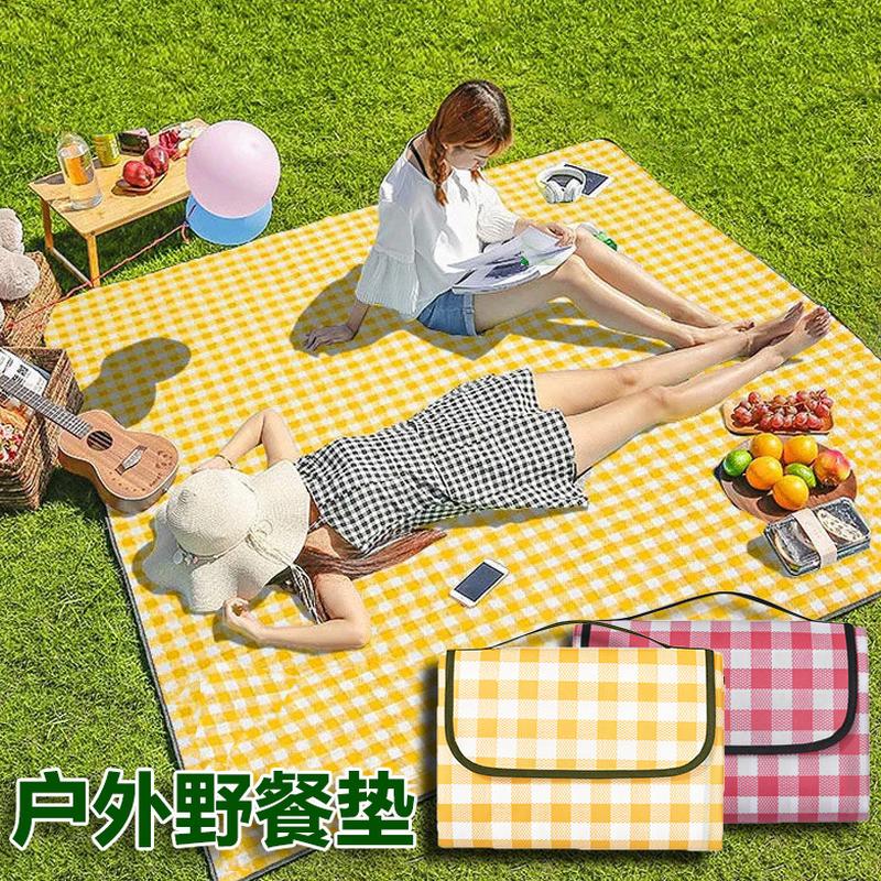 picnic mat moisture proof pad thickened picnic blanket outdoor supplies portable waterproof picnic outing tent mat camping mat