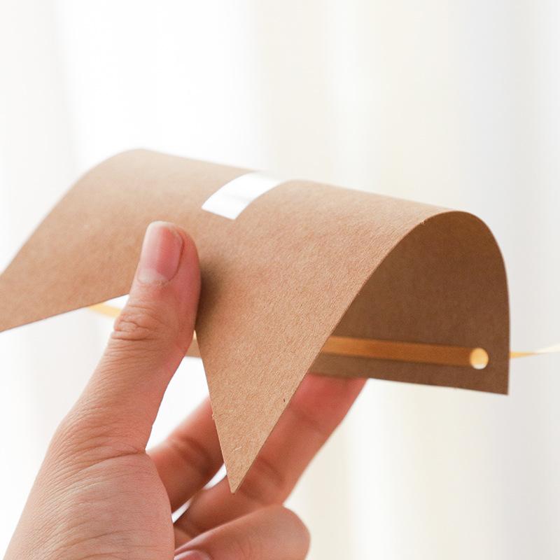 kraft paper gilding letters fishtail hanging flag happy birthday banner party garland decoration supplies Application Scenario