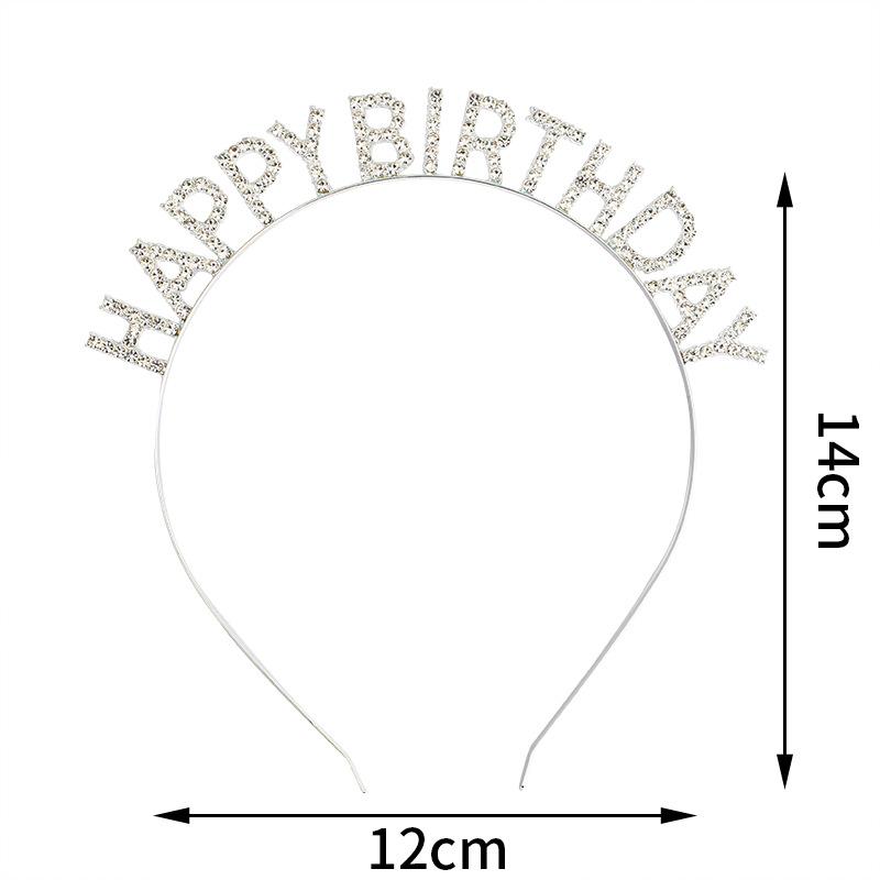 european and american birthday party headdress headband female letter happy birthday headband female Application Scenario