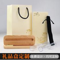 Signature Pen Pen Pencil Case Gift Pen Pencil Case Sub Tiandigai Bamboo Box Paper Bag Gift Box Paaging Wholesale Printable Logo