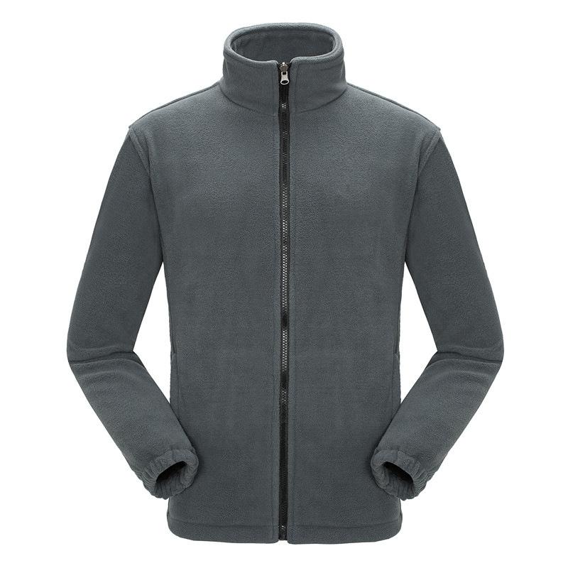 fleece jacket men's and women's warm double-sided polar fleece jacket thickened outdoor jacket liner wholesale printable logo