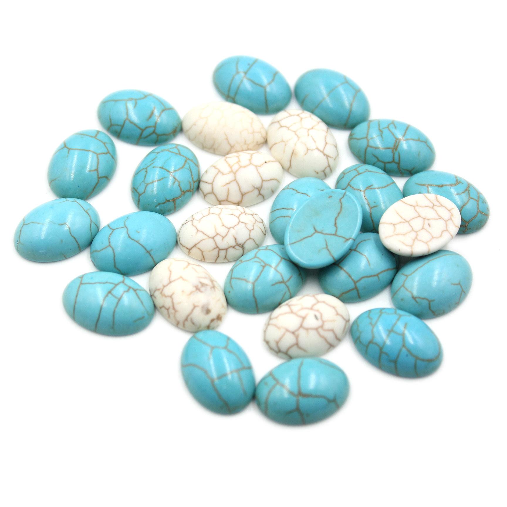 turquoise pack pearl flat bottom line loose handmade material diy ornament accessories crack blue turquoise popcorn turquoise wholesale