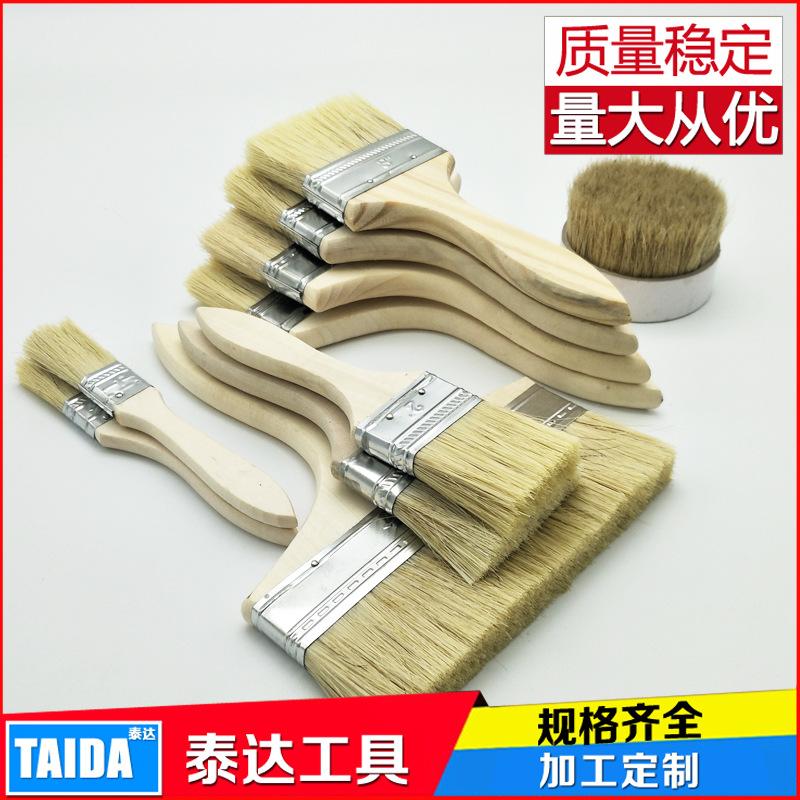 Wooden Handle Paint Brush Wooden Handle Brush Wooden Handle Brush Dust Sweeping Brush Putty Paint Brush Wooden Handle