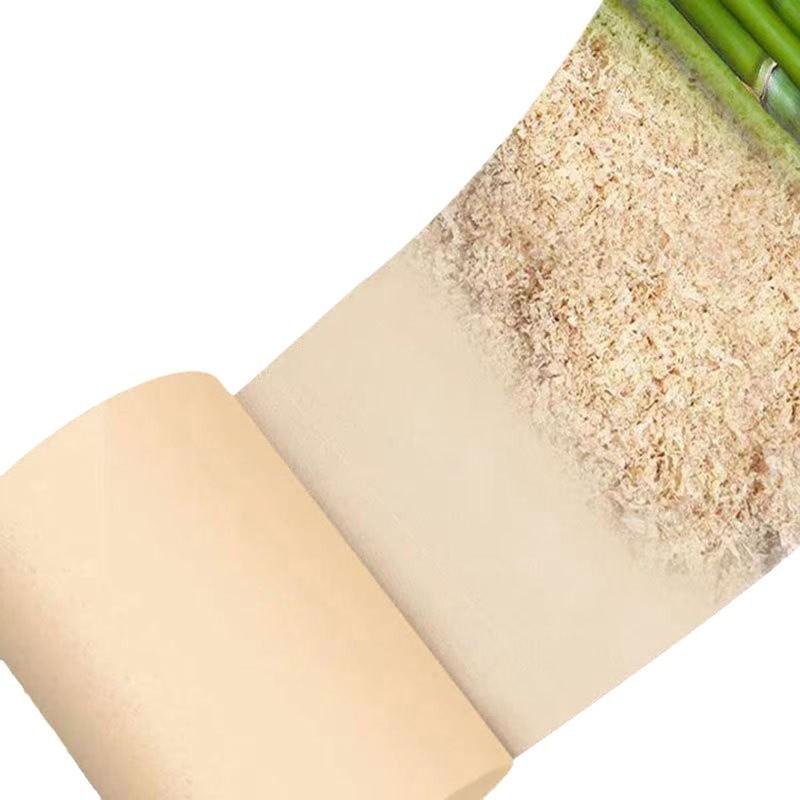 daming white thick roll toilet paper household affordable natural color paper towels toilet paper bung fodder coreless tissue full box wholesale Item Picture